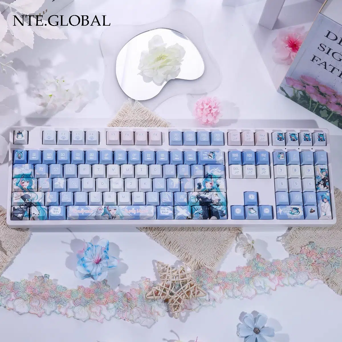 NTE Mint 120 Key Character Theme Keyboard and Keycap Set | nte.global NTE Mint 120 Key Character Theme Keyboard and Keycap Set | nte.global NTE グッズ 이환 굿즈 | Mint, NTE 민트, NTE ミント