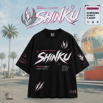 Neverness to Everness (NTE) Shinku “Crimson Protocol” Urban-Pop T-Shirt – Void Slash Streetwear Edition | nte.global NTE グッズ 이환 굿즈 | Shinku, NTE 真紅