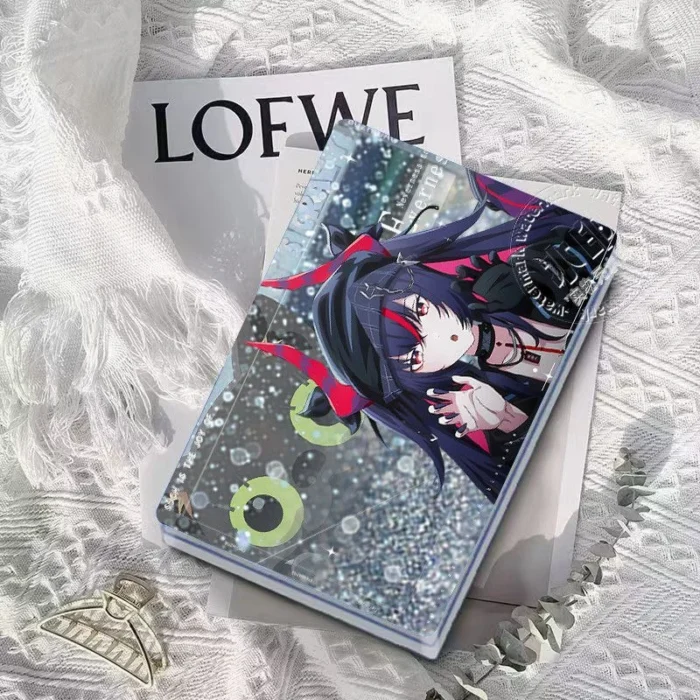 NTE Shinku Liquid Glitter Acrylic Card Display | nte.global NTE グッズ 이환 굿즈 | Shinku, NTE 真紅
