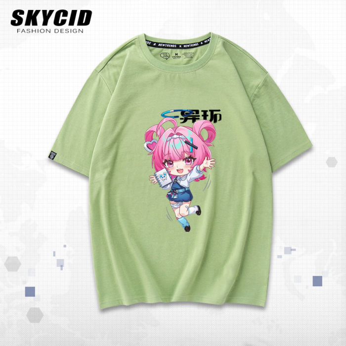 NTE Chiz Lacrimosa Shinku Mint Chibi T-Shirt | nte.global NTE グッズ 이환 굿즈 | Nanally, NTE 나나리, NTE ナナリ, Mint, NTE 민트, NTE ミント, Lacrimosa, NTE 라크리모사, NTE ラクリモーサ, Chiz, NTE 치즈, NTE ちいちゃん, Shinku, NTE 真紅