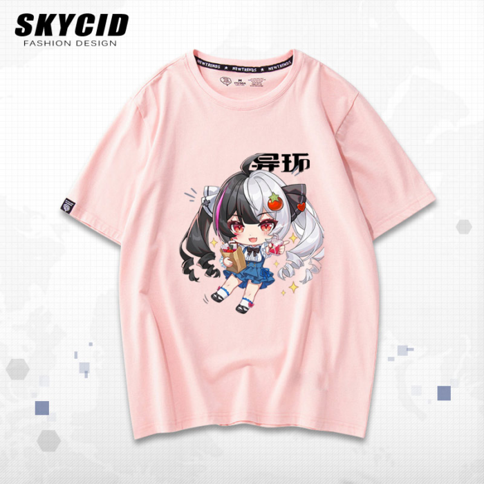 NTE Chiz Lacrimosa Shinku Mint Chibi T-Shirt | nte.global NTE グッズ 이환 굿즈 | Nanally, NTE 나나리, NTE ナナリ, Mint, NTE 민트, NTE ミント, Lacrimosa, NTE 라크리모사, NTE ラクリモーサ, Chiz, NTE 치즈, NTE ちいちゃん, Shinku, NTE 真紅