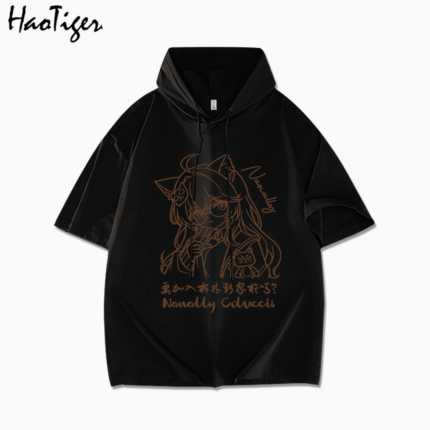 NTE Nanally Short-Sleeve Hoodie T-Shirt | nte.global NTE グッズ 이환 굿즈 | Nanally, NTE 나나리, NTE ナナリ