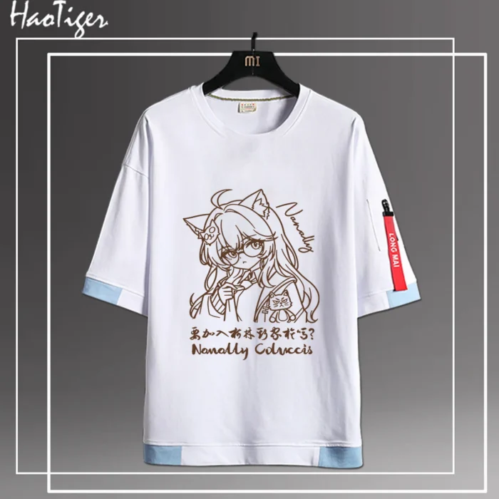 NTE Nanally Graphic Crew-Neck T-Shirt | nte.global NTE グッズ 이환 굿즈 | Nanally, NTE 나나리, NTE ナナリ