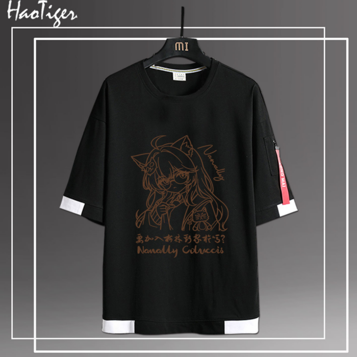 NTE Nanally Graphic Crew-Neck T-Shirt | nte.global NTE グッズ 이환 굿즈 | Nanally, NTE 나나리, NTE ナナリ