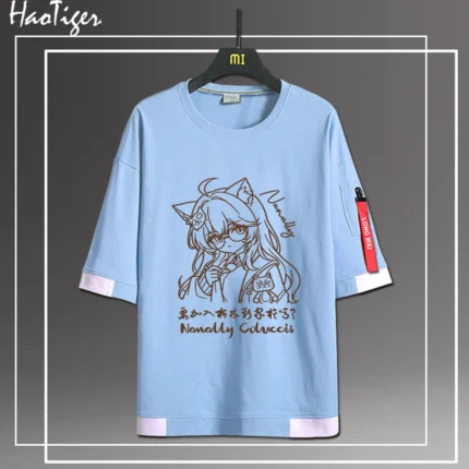 NTE Nanally Graphic Crew-Neck T-Shirt | nte.global NTE グッズ 이환 굿즈 | Nanally, NTE 나나리, NTE ナナリ