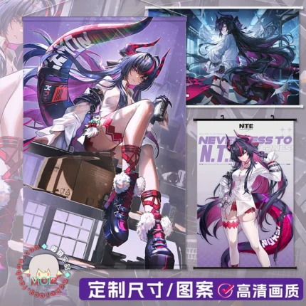 NTE Shinku 40 × 60 cm Satin Hanging Scroll Poster | nte.global NTE グッズ 이환 굿즈 | Shinku, NTE 真紅