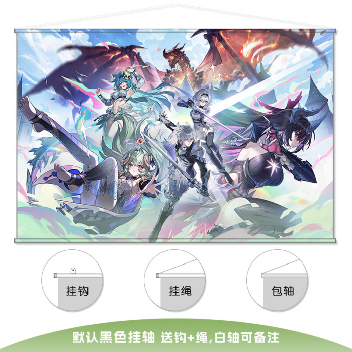 NTE Shinku 40 × 60 cm Satin Hanging Scroll Poster | nte.global NTE グッズ 이환 굿즈 | Shinku, NTE 真紅