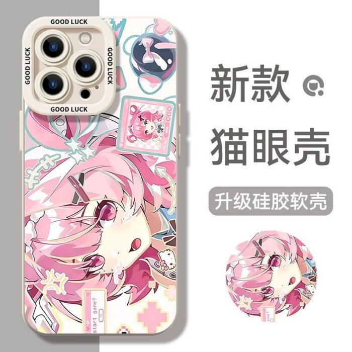 NTE Chiz and Lacrimosa Angel-Eye Phone Case | nte.global NTE グッズ 이환 굿즈 | Lacrimosa, NTE 라크리모사, NTE ラクリモーサ, Chiz, NTE 치즈, NTE ちいちゃん