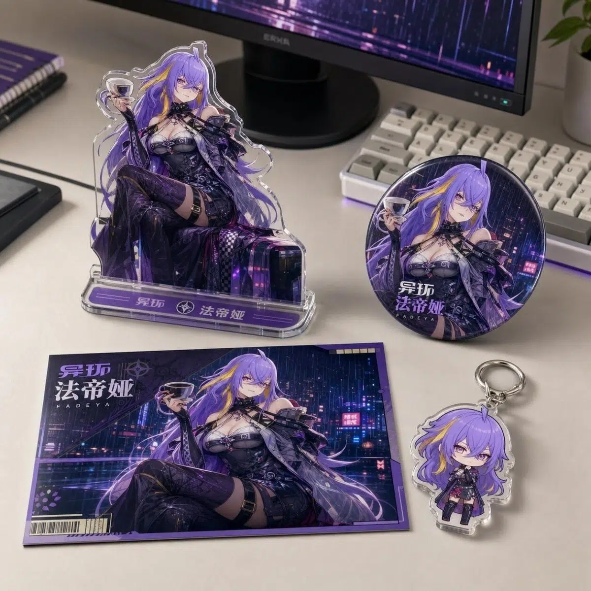 NTE Fadia Acrylic Standee and Accessory Set | nte.global | NTE Fadia |