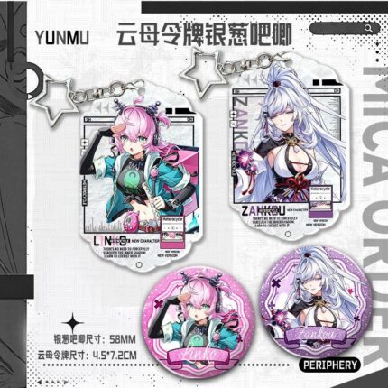 NTE Linko and Zankou Mica Token and Badge Set | nte.global NTE グッズ 이환 굿즈