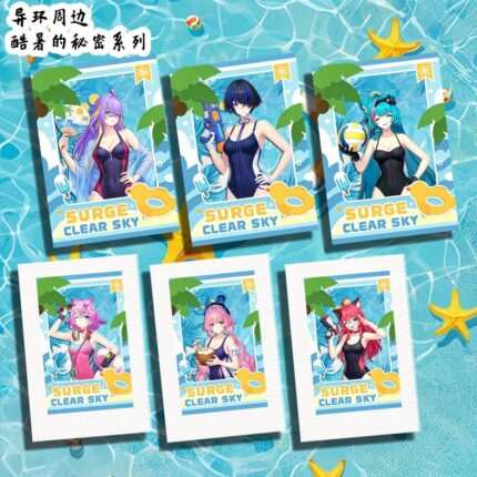 NTE Mint, Daffodill, Fadia, Haniel, Aurelia, Nanally, Chiz, Hotori and Sakiri Summer Secrets Photo Card Collection | nte.global NTE グッズ 이환 굿즈 | Nanally, NTE 나나리, NTE ナナリ, Mint, NTE 민트, NTE ミント, Chiz, NTE 치즈, NTE ちいちゃん, Hotori