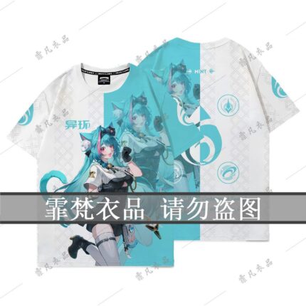 NTE Mint Printed T-Shirt or Shorts | nte.global NTE グッズ 이환 굿즈 | Mint, NTE 민트, NTE ミント
