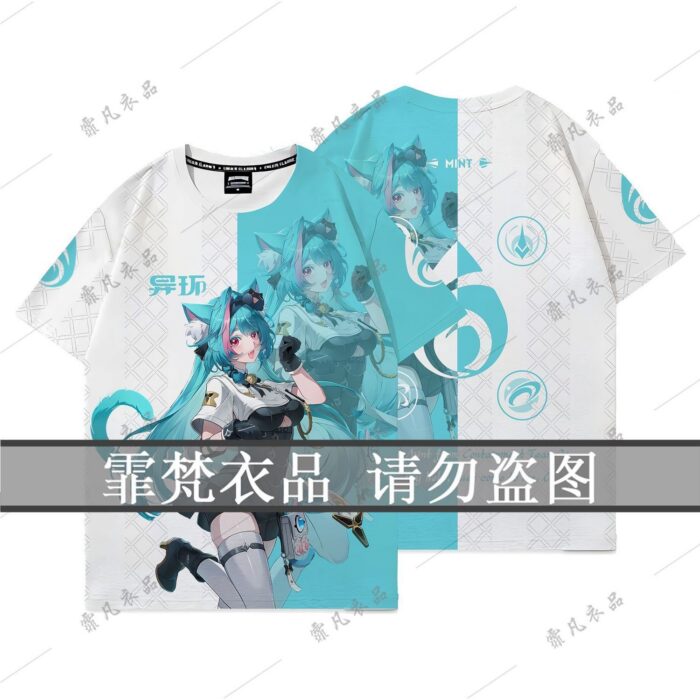 NTE Mint Printed T-Shirt or Shorts | nte.global NTE グッズ 이환 굿즈 | Mint, NTE 민트, NTE ミント