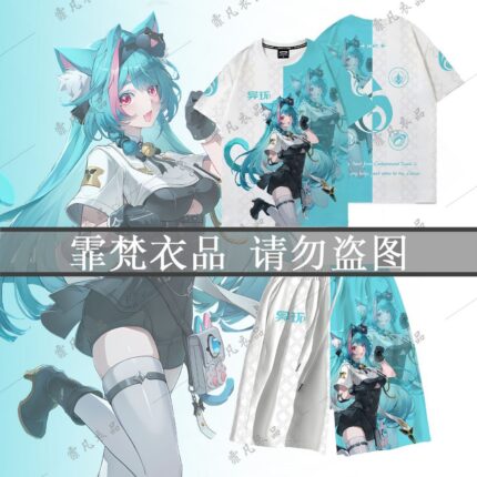 NTE Mint Printed T-Shirt or Shorts | nte.global NTE グッズ 이환 굿즈 | Mint, NTE 민트, NTE ミント