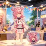 NTE Chiz Cute Acrylic Standee and Badge Set | nte.global NTE グッズ 이환 굿즈 | Chiz, NTE 치즈, NTE ちいちゃん