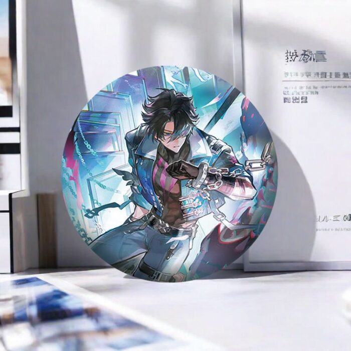 NTE Chaos Liquid Glitter Acrylic Display Block and Badge Set | nte.global NTE グッズ 이환 굿즈