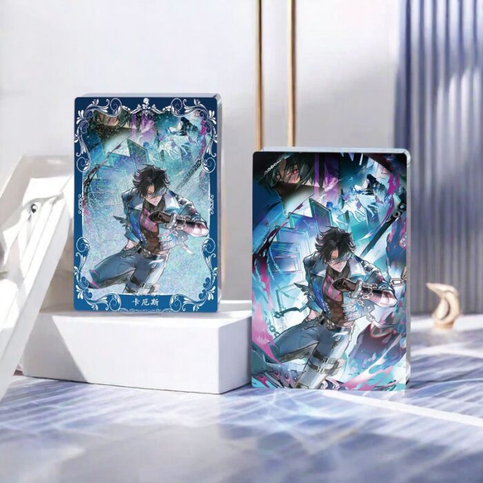 NTE Chaos Liquid Glitter Acrylic Display Block and Badge Set | nte.global NTE グッズ 이환 굿즈