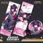 NTE Shinku Laser Ticket and Silver Glitter Badge Collection | nte.global NTE グッズ 이환 굿즈 | Shinku, NTE 真紅