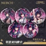 NTE Shinku Laser Ticket and Silver Glitter Badge Collection | nte.global NTE グッズ 이환 굿즈 | Shinku, NTE 真紅