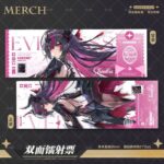 NTE Shinku Laser Ticket and Silver Glitter Badge Collection | nte.global NTE グッズ 이환 굿즈 | Shinku, NTE 真紅