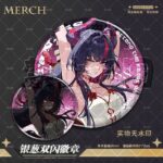 NTE Shinku Laser Ticket and Silver Glitter Badge Collection | nte.global NTE グッズ 이환 굿즈 | Shinku, NTE 真紅