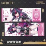 NTE Shinku Laser Ticket and Silver Glitter Badge Collection | nte.global NTE グッズ 이환 굿즈 | Shinku, NTE 真紅