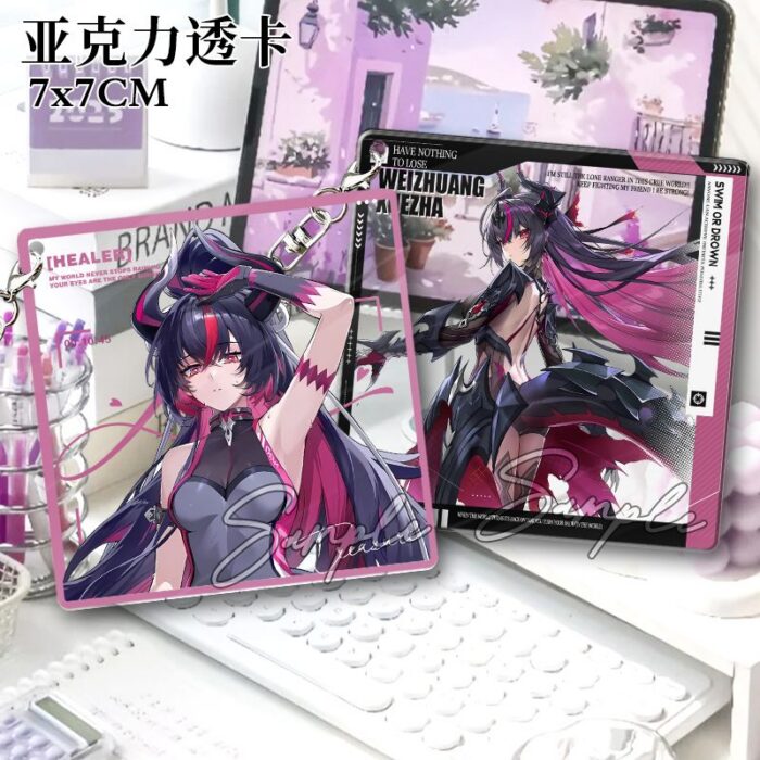 NTE Shinku Clear Acrylic Photo Card and Keychain Collection | nte.global NTE グッズ 이환 굿즈 | Shinku, NTE 真紅