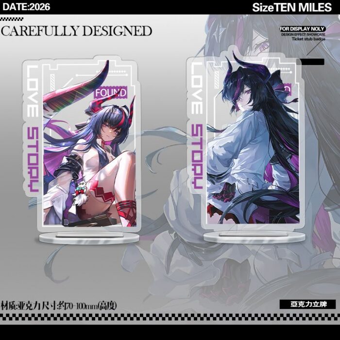 NTE Shinku Irregular Acrylic Standee Collection | nte.global NTE グッズ 이환 굿즈 | Shinku, NTE 真紅