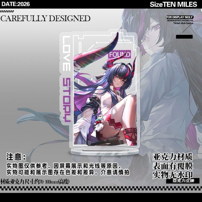 NTE Shinku Irregular Acrylic Standee Collection | nte.global NTE グッズ 이환 굿즈 | Shinku, NTE 真紅