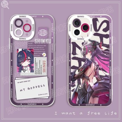 NTE Shinku Illustrated TPU iPhone Case | nte.global NTE グッズ 이환 굿즈 | Shinku, NTE 真紅