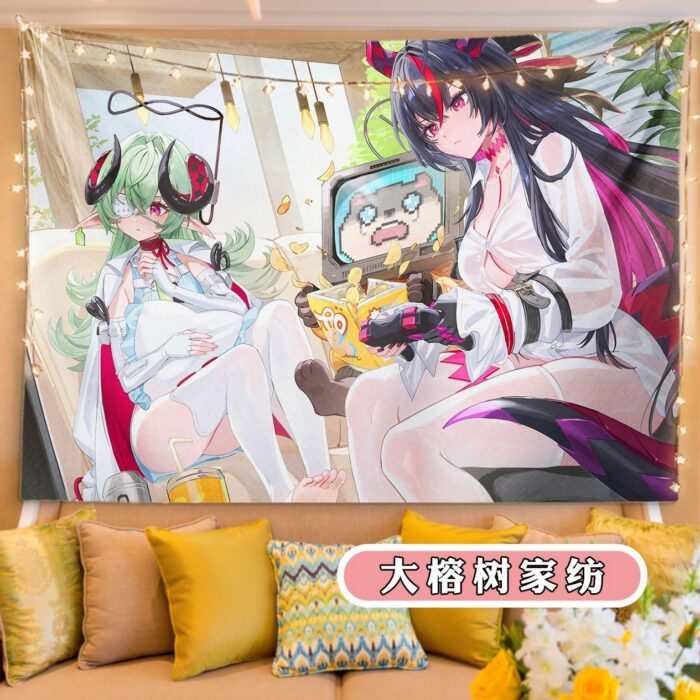NTE Shinku Printed Wall Tapestry | nte.global NTE グッズ 이환 굿즈 | Shinku, NTE 真紅