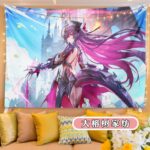 NTE Shinku Printed Wall Tapestry | nte.global NTE グッズ 이환 굿즈 | Shinku, NTE 真紅