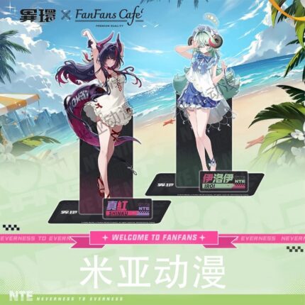 NTE Shinku and Iroi Taiwan-Themed Acrylic Standee and Badge Set | nte.global NTE グッズ 이환 굿즈 | Shinku, NTE 真紅