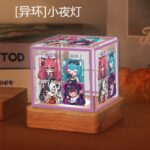 NTE Nanally, Mint, Lacrimosa and Shinku Three-Color Wooden Night Light | nte.global NTE グッズ 이환 굿즈 | Nanally, NTE 나나리, NTE ナナリ, Mint, NTE 민트, NTE ミント, Lacrimosa, NTE 라크리모사, NTE ラクリモーサ, Shinku, NTE 真紅