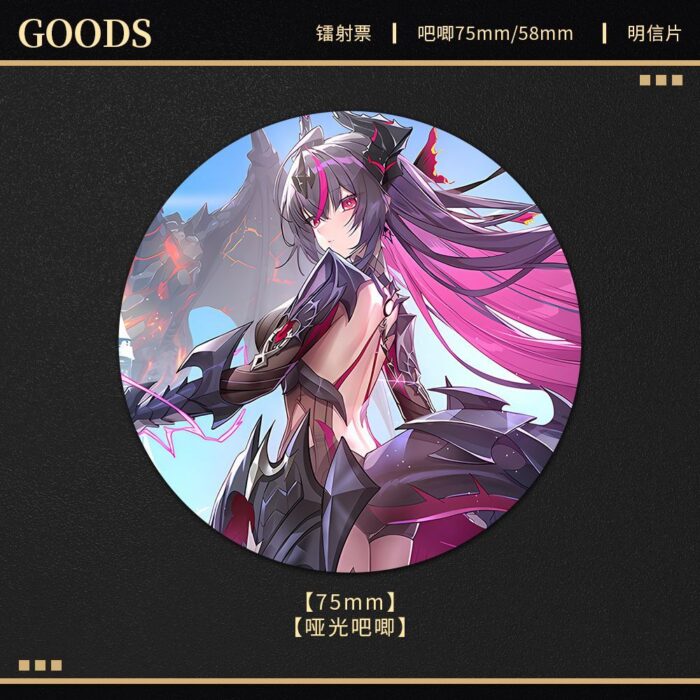 NTE Shinku Holographic Ticket and Badge Collection | nte.global NTE グッズ 이환 굿즈 | Shinku, NTE 真紅