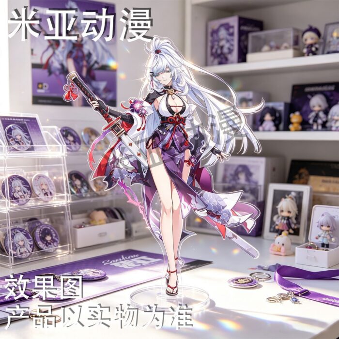 NTE Zankou Hethereau Special News Acrylic Standee and Badge Set | nte.global NTE グッズ 이환 굿즈