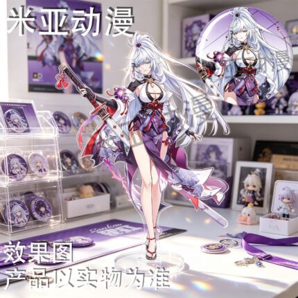 NTE Zankou Hethereau Special News Acrylic Standee and Badge Set | nte.global NTE グッズ 이환 굿즈
