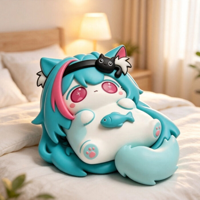 NTE Mint Cat Figurine | nte.global NTE グッズ 이환 굿즈 | Mint, NTE 민트, NTE ミント