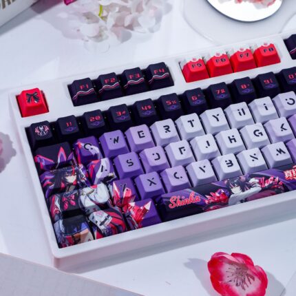 NTE Shinku 120-Key PBT Keycap and Keyboard Collection | nte.global NTE グッズ 이환 굿즈 | Shinku, NTE 真紅