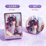 NTE Shinku Glitter Acrylic Display Block and Badge Collection | nte.global NTE グッズ 이환 굿즈 | Shinku, NTE 真紅