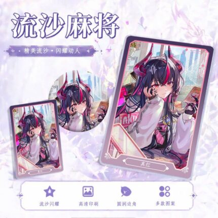NTE Shinku Glitter Acrylic Display Block and Badge Collection | nte.global NTE グッズ 이환 굿즈 | Shinku, NTE 真紅