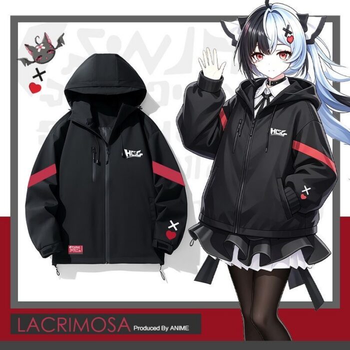 NTE Multi-Character Jacket | nte.global NTE グッズ 이환 굿즈 | Nanally, NTE 나나리, NTE ナナリ, Mint, NTE 민트, NTE ミント, Lacrimosa, NTE 라크리모사, NTE ラクリモーサ, Chiz, NTE 치즈, NTE ちいちゃん