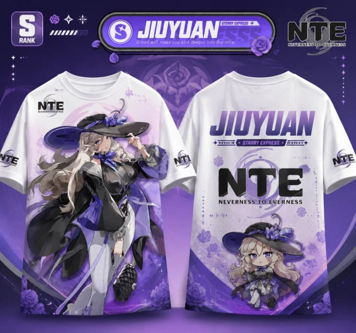 NTE Multi Character Graphic T-Shirt | nte.global NTE グッズ 이환 굿즈 | Mint, NTE 민트, NTE ミント, Hotori
