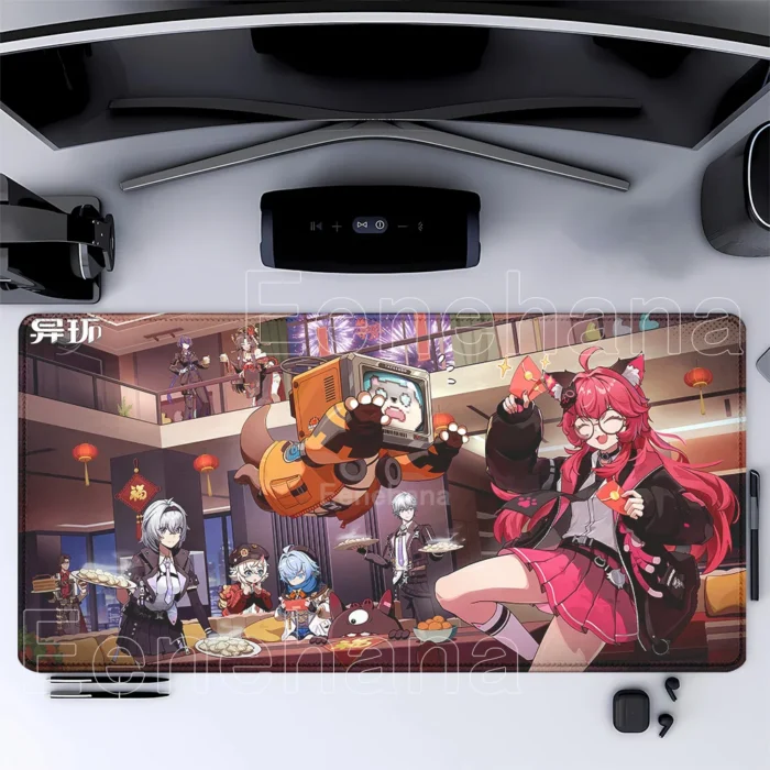 NTE Multi Character Stitched Gaming Mouse Pad | nte.global NTE グッズ 이환 굿즈