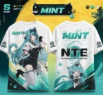 NTE Multi Character Graphic T-Shirt | nte.global NTE グッズ 이환 굿즈 | Mint, NTE 민트, NTE ミント, Hotori