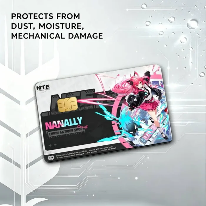NTE Nanally Waterproof Card Skin Set | nte.global NTE グッズ 이환 굿즈 | Nanally, NTE 나나리, NTE ナナリ