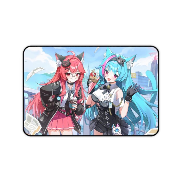NTE Nanally Mint Zero Gaming Desk Mat | nte.global NTE グッズ 이환 굿즈 | Nanally, NTE 나나리, NTE ナナリ, Mint, NTE 민트, NTE ミント