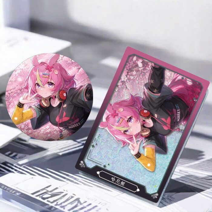 NTE Haniel Glitter Acrylic Display Block and Badge Collection | nte.global NTE グッズ 이환 굿즈