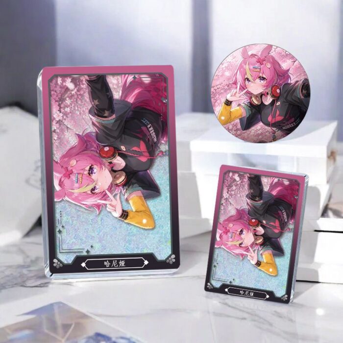 NTE Haniel Glitter Acrylic Display Block and Badge Collection | nte.global NTE グッズ 이환 굿즈