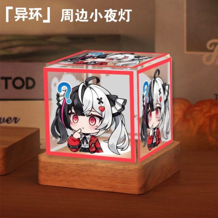 NTE Lacrimosa Acrylic and Wood Three-Color LED Night Light | nte.global NTE グッズ 이환 굿즈 | Lacrimosa, NTE 라크리모사, NTE ラクリモーサ